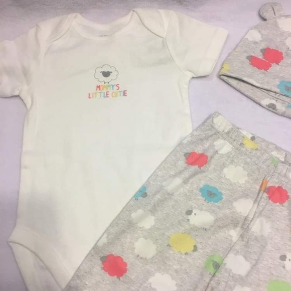 New with tags Children’s place outfit bundle hat footies 9m - Picture 2 of 5